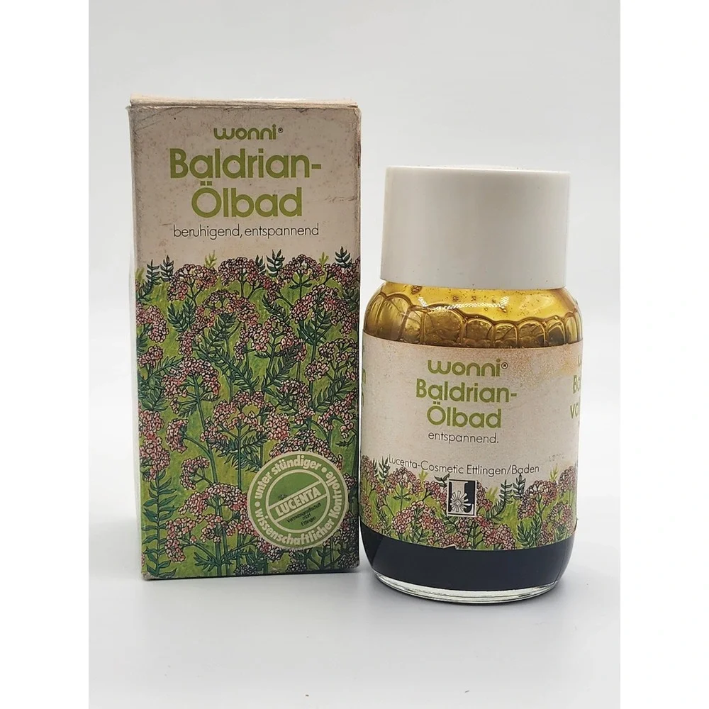 Wonni Valerian Oil Bath Relaxing‎ Calming Sedative Made in Germany Vintage
